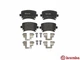 Тормозные колодки BREMBO P85073 Volkswagen Passat, EOS, Golf, Touran, Caddy, Scirocco; Seat Leon, Toledo; Skoda Octavia, Superb; Audi A3, A6, A4, Allroad, TT 8E0698451M, 8E0698451J, 8E0698451F - изображение 1