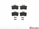 Гальмівні колодки BREMBO P85017 Audi A4, A6; Peugeot 208; Volkswagen Golf, Jetta, Polo, Passat, Vento; Seat Cordoba, Exeo; Renault Scenic, Megane, Espace; Skoda Superb; Citroen C3 1K0698451J, JZW698451B, 8E0698451L - зображення 2