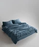 Постільна білизна Limasso Stonewashed Ranforse сімейний Akdeniz Mavisi - зображення 2