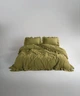 Постільна білизна Limasso Stonewashed Exclusive Ranforse сімейний Olive - зображення 1