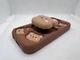 Детский резиновый чехол Bear для Xiaomi Redmi Note 13 4G с подставкой держателем Коричневый - изображение 2