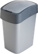 Кошик для сміття Curver Flip Bin срібно-графітовий 25 л (3253922171038) - зображення 1