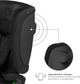 Fotelik samochodowy Kinderkraft Fix2Go i-Size Black (KCFI2GO0BLK0000) - obraz 9