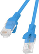 Патч-корд Lanberg Cat 5e UTP 10 m Blue (PCU5-10CC-1000-B) - зображення 2