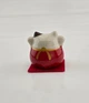Фигурка кота Манэки-неко красный, 5×5×5 см, керамика 30831D - изображение 5