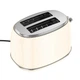 Тостер Hoco HE50 Retro toaster 850W 38mm slot Milky white - изображение 2