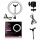 Лампа кільцева Fill Light LED CH QX-260 26 cm 10" 10W 3500-6500К на USB дроті - изображение 5
