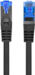 Patchcord Lanberg Cat 6a S/FTP LSZH CCA 5 m Black (PCF6A-10CC-0500-BK) - obraz 1
