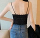 Жіночий топ, екошкіра, one size, чорний - зображення 3