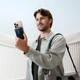 Повербанк з бездротовою зарядкою 10000mAh 45W Baseus Nomos Qi2 Kickstand Magnetic Type-C/Built-in Type-С/USB чорний - зображення 3