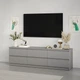 Тумба под телевизор MebelStar Нео 6Ш 180x43x53 см Серая мышка (MBS-1295) - изображение 1