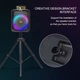 Портативная беспроводная колонка Sing-e ZQS8180 RGB с микрофоном 8" 18000W PMPO 3000mAh Черный 57792 - изображение 9