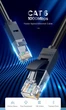 Патч-корд UGREEN NW102 Cat 6 U/UTP Lan Flat Cable 15m RJ45 Black (UGR-50180) - зображення 4