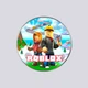 Закатний металевий значок з друком "ROBLOX" №1 (28734) - зображення 2