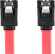 Kabel Accura SATA III - SATA III 0.5 m Red (ACC2205) - obraz 1