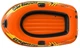 Лодка надувная Intex 58329-2 одноместная Explorer 100 147х84 см из винила с веслами и ручным насосом 2-х камерная Оранжевая (33-9-58329-2) - изображение 3