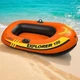 Лодка надувная Intex 58329-2 одноместная Explorer 100 147х84 см из винила с веслами и ручным насосом 2-х камерная Оранжевая (33-9-58329-2) - изображение 6