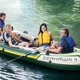 Лодка надувная Intex 68351 Seahawk 4 Set четырехместный из винила 351х145 см с веслами и ручным насосом 3-х камерный Зеленый (33-9-68351) - изображение 6