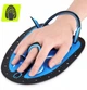 Лопатки для плавания в бассейне TSUNAMI Swimming Paddles 2 шт Black/Blue (P-5905973405355) - изображение 6