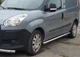 Боковые трубы (2 шт., нерж.) 60мм, Макси база для Fiat Doblo II 2010-2022 гг - изображение 2