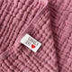 Детское полотенце с капюшоном Lovely Svi органический хлопок ( муслин) – 6-слойный, мягкий, дышащий, гипоаллергенный, 80 x 80 см от 0 до 2 лет Розовый - изображение 3
