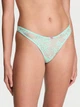 Комплект белья (лиф+трусики стринги) с кружевом Victoria's Secret (12269830393) Tease Lace-Trim 70C/S салатовый - изображение 6