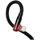 Кабель Baseus MVP 2 USB Type-C - Lightning (M/M), 20W, 1 м Black/Red (CAVP000220) - изображение 4