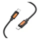 Кабель синхронізації Borofone BX114 Silicone Type-C to Type-C 60W/3A 1 м Black (35940_3605850) - зображення 4