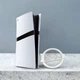 Вертикальная подставка для PlayStation 5 Pro с логотипом Белая - изображение 1