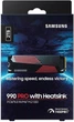 Накопичувач SSD M.2 NVMe 2TB Samsung 990 Pro Pascal TLC 7450/6900MB/s PCIe 4.0s з радіатором (MZ-V9P2T0CW) - изображение 4