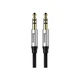 Кабель мультимедійний Jack 3.5mm Yiven M30 M/M 1m silver-black Baseus (CAM30-BS1) - изображение 1