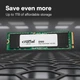 Накопитель SSD M.2 NVMe 2TB Crucial E100 Phison 3D TLC 5000/4500 MB/s PCIe 4.0 (CT2000E100SSD8) - изображение 3