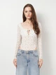 Боди-блуза женская H&M 1156379 S Белая (2000001633168) - изображение 1