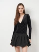 Боди-футболка женская H&M 0908551_стрази S Черная (2000001632093) - изображение 1