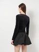 Боди-футболка женская H&M 0908551_стрази S Черная (2000001632093) - изображение 2