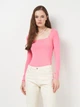 Боди-футболка женская H&M 1123802_роз L Розовая (2000001633731) - изображение 1