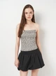 Боди-майка женская H&M 1163005_горошек S Бежевая (2000001633755) - изображение 1