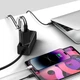 Мережевий зарядний пристрій адаптер BASEUS GaN5 Pro Fast Charger |1USB/2Type-C, PD/QC4.0, 65W/3A| + кабель USB Type-C to USB Type-C |1m, до 100W (20V/5A)| Чорний - зображення 7