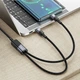 Кабель Hoco U139, 2в1, Type-C to 2хType-C, PD 100W, 1.2m, black - изображение 4