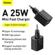 Зарядное устройство Baseus Type-C 25W PD/QC Super Silicone Quick Charger Black (CCSP020101) - изображение 4