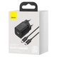 Сетевое зарядное устройство адаптер BASEUS Super Si Quick Charger (TZCCSUP-L02) |1Type-C, 3A/25W, поддержка быстрой зарядки QC/PD, многоуровневая система защиты, универсальная совместимость| + Кабель Type-C to Type-C в комплекте |1 м| Черный - изображение 7