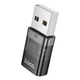 Адаптер переходник Hoco UA36C, USB to Type-C, black - изображение 4