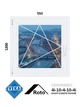 550*1200, окно металлопластиковое, Veka WHS72 / Roto / 4i-10-4-10-4i, левое открывание, VEKA - изображение 1