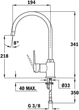 Кухонный смеситель Teka IN 995 INCA TG ONYKS 53995120Q - изображение 3