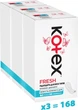 Набор Ежедневных Гигиенических прокладок Kotex Fresh Normal 56 шт х 3 пачки (5029053548050_1) - изображение 1