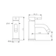 Lidz Aria 0011F Смеситель для раковины Nickel (k35) LDARI0011FNKS46091 - изображение 2