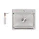 Мийка для кухні інтегрована Lidz Handmade H5045 (LDH5045BRU35383) Brushed Steel 3,0/1,0 мм LDH5045BRU35383 - зображення 1