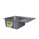 Lidz Handmade H6350R Мойка для кухни интегрированная Brushed Steel, 3,0/1,0 мм, крыло справа LDH6350BRUR45587 - изображение 3
