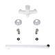 Brinex 36W 005 Смеситель для ванны Chrome/White (k35) с длинным поворотным изливом BRIN36W005 - изображение 7