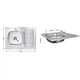 Brinex Мойка накладная 6080-L для кухни Satin 0,6 мм BRIN6080LSAT06 - изображение 9